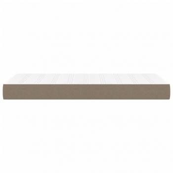 Taschenfederkernmatratze Taupe 80x200x20 cm Stoff