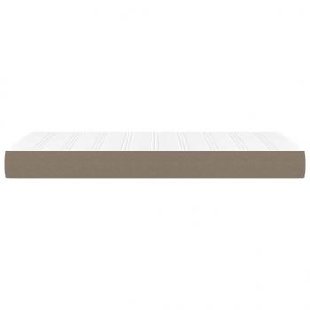 Taschenfederkernmatratze Taupe 90x200x20 cm Stoff