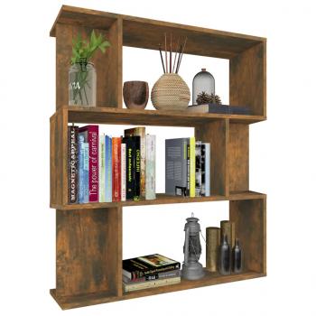 Bücherregal/Raumteiler Räuchereiche 80x24x96 cm Holzwerkstoff