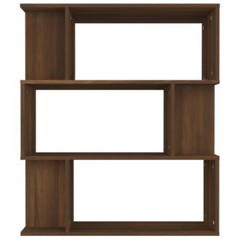 Bücherregal/Raumteiler Braun Eiche 80x24x96 cm Holzwerkstoff