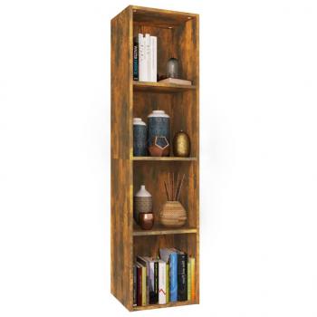 Bücherschrank/TV-Schrank Räuchereiche 36x30x143cm Holzwerkstoff