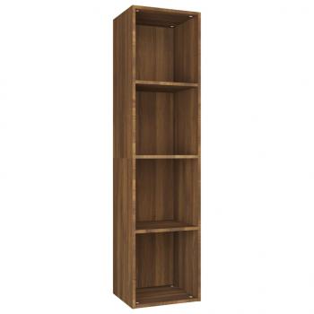 Bücherschrank/TV-Schrank Braun Eichen-Optik 36x30x143 cm