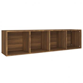 Bücherschrank/TV-Schrank Braun Eichen-Optik 36x30x143 cm