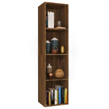 Bücherschrank/TV-Schrank Braun Eichen-Optik 36x30x143 cm