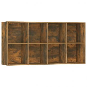 Bücherregal/Sideboard Räuchereiche 66×30×130 cm Holzwerkstoff