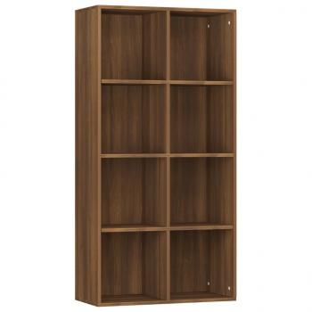 Bücherregal/Sideboard Braun Eiche 66×30×130 cm Holzwerkstoff