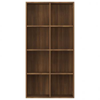 Bücherregal/Sideboard Braun Eiche 66×30×130 cm Holzwerkstoff