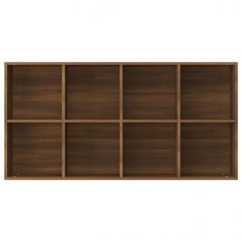 Bücherregal/Sideboard Braun Eiche 66×30×130 cm Holzwerkstoff