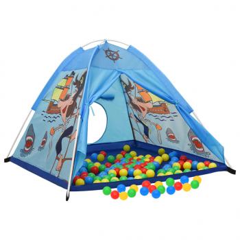 Spielzelt für Kinder Blau 120x120x90 cm