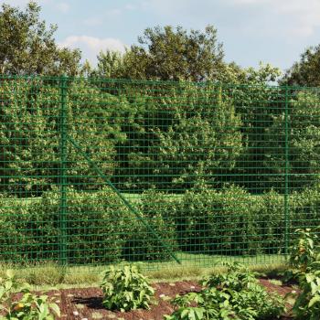 ARDEBO.de - Maschendrahtzaun mit Bodenhülsen Grün 2x25 m