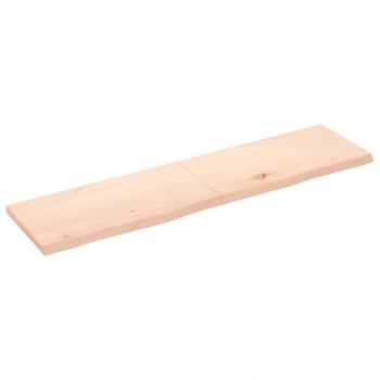 ARDEBO.de - Wandregal 160x40x(2-4) cm Massivholz Eiche Unbehandelt