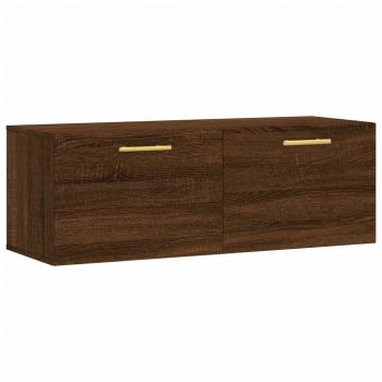 Wandschrank Braun Eichen-Optik 100x36,5x35 cm Holzwerkstoff