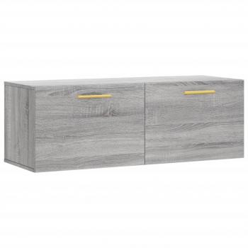 Wandschrank Grau Sonoma 100x36,5x35 cm Holzwerkstoff