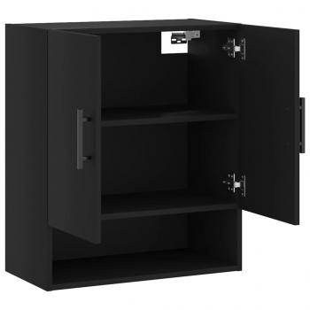 Wandschrank Schwarz 60x31x70 cm Holzwerkstoff