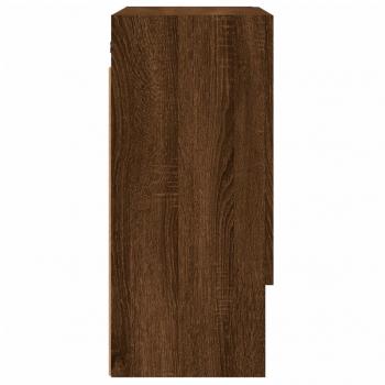 Wandschrank Braun Eichen-Optik 60x31x70 cm Holzwerkstoff