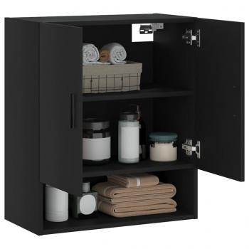 Wandschrank Schwarz 60x31x70 cm Holzwerkstoff