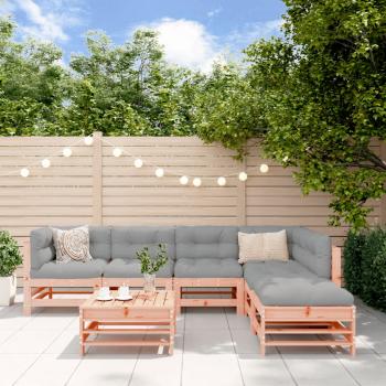 ARDEBO.de - 7-tlg. Garten-Lounge-Set mit Kissen Massivholz Douglasie