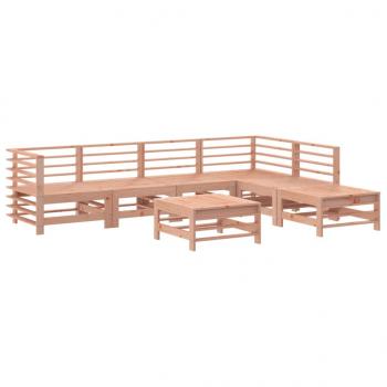 7-tlg. Garten-Lounge-Set mit Kissen Massivholz Douglasie