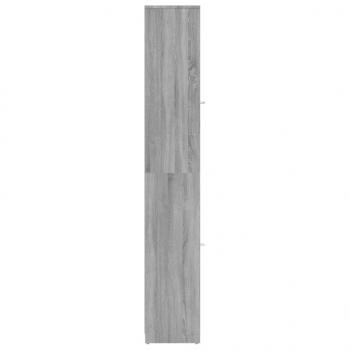 Badezimmerschrank Grau Sonoma 30x30x183,5 cm Holzwerkstoff