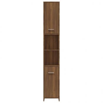 Badezimmerschrank Braun Eichen-Optik 30x30x183,5 cm