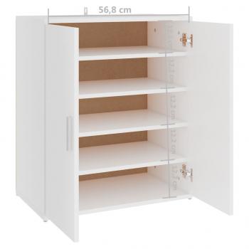 Schuhschrank Weiß 60x35x70 cm Holzwerkstoff