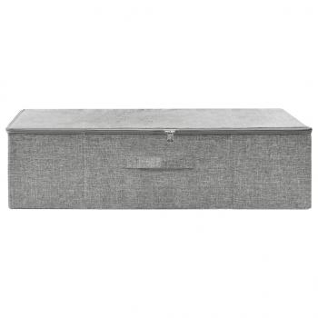 Aufbewahrungsbox Stoff 70x40x18 cm Grau