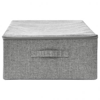 Aufbewahrungsbox Stoff 70x40x18 cm Grau