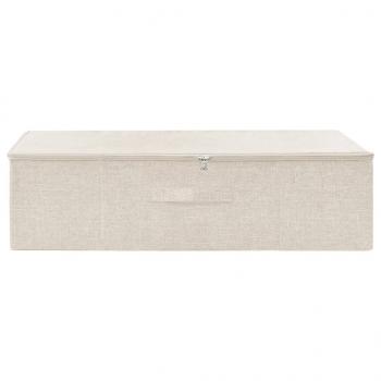 Aufbewahrungsbox Stoff 70x40x18 cm Creme