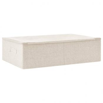 Aufbewahrungsbox Stoff 70x40x18 cm Creme