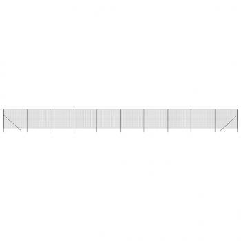 Maschendrahtzaun Anthrazit 1,8x25 m Verzinkter Stahl