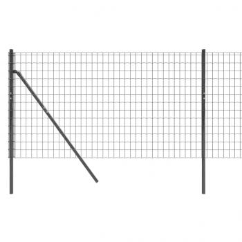 Maschendrahtzaun Anthrazit 1,1x10 m Verzinkter Stahl