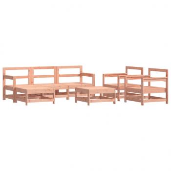 7-tlg. Garten-Lounge-Set mit Kissen Massivholz Douglasie