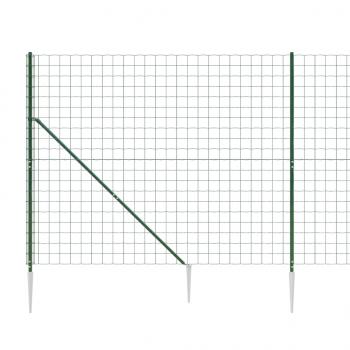 Maschendrahtzaun mit Bodenhülsen Grün 1,8x10 m