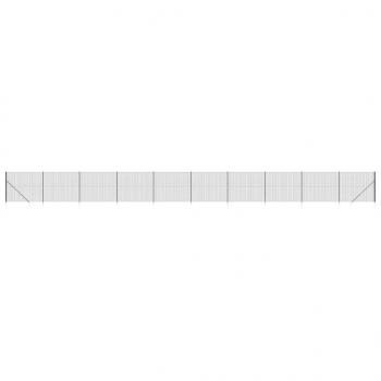 Maschendrahtzaun mit Bodenhülsen Anthrazit 2x25 m