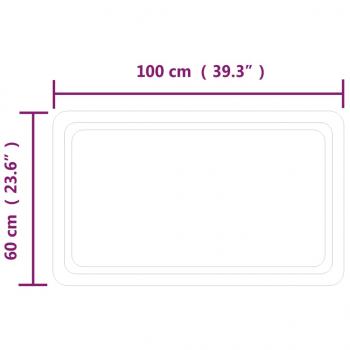 LED-Badspiegel 60x100 cm