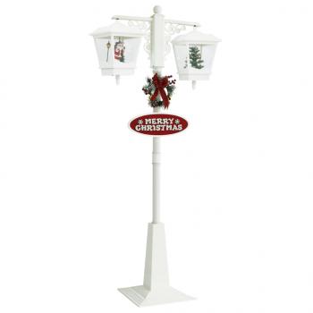 Weihnachts-Straßenlampe mit Weihnachtsmann 81x40x188 cm PVC