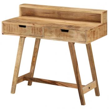 Schreibtisch 100x45x90 cm Raues Massives Mangoholz