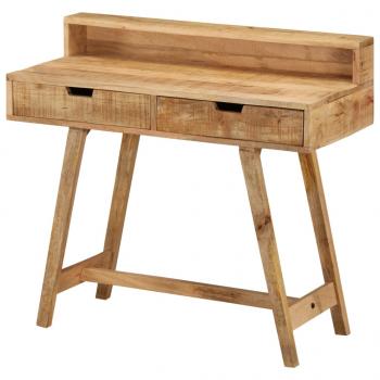 Schreibtisch 100x45x90 cm Raues Massives Mangoholz