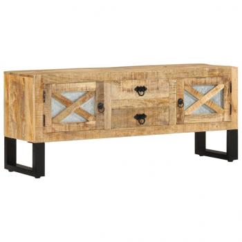 ARDEBO.de - TV-Schrank 110x30x45 cm Raues Mangoholz