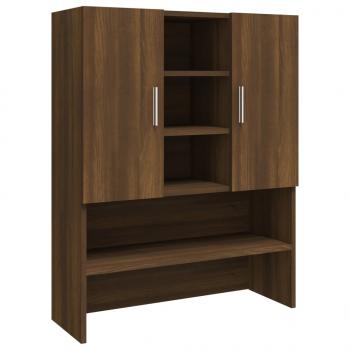 Waschmaschinenschrank Braun Eichen-Optik 70,5x25,5x90 cm