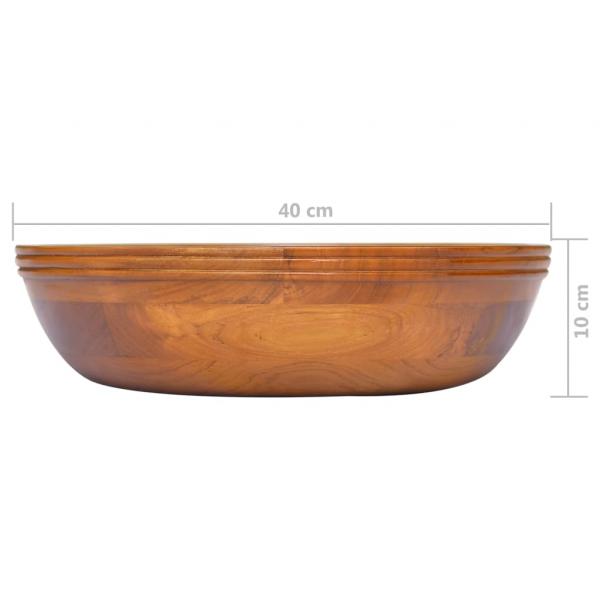 Waschbecken Massivholz Teak ?40x10 cm