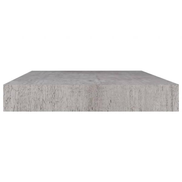 Schweberegale 4 Stk. Betongrau 40x23x3,8 cm MDF