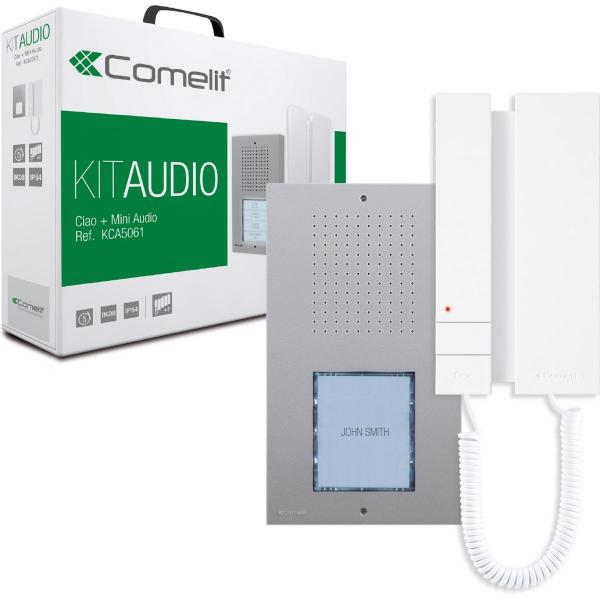 Comelit KCA5061A Einfamilienhaus-Kit Ciao, Mini HS Audio, 5-Draht, IP54