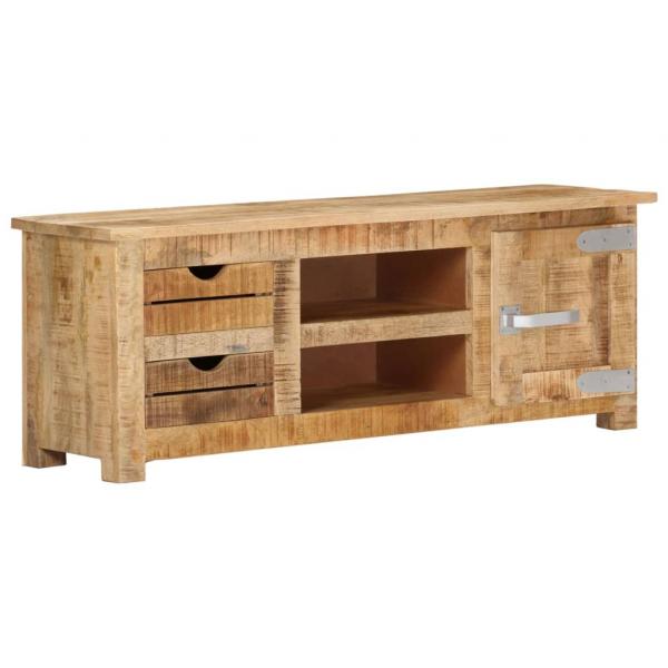 TV-Schrank 110x30x40 cm Raues Mangoholz