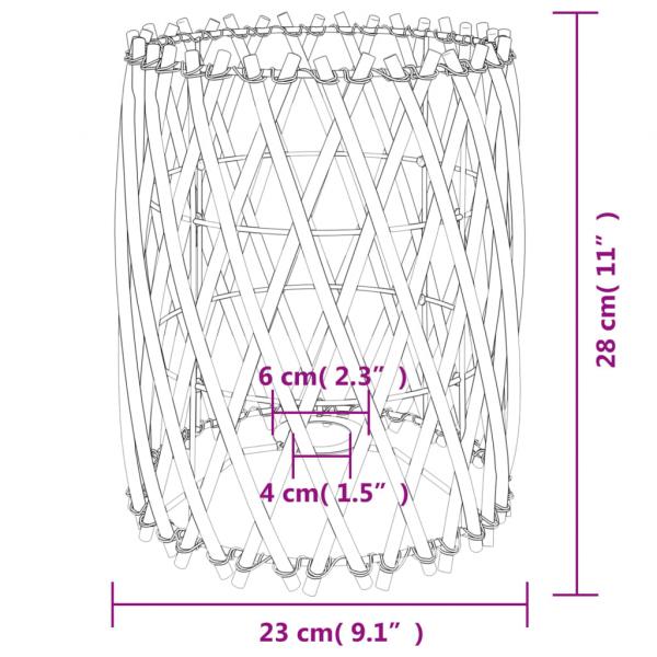 Lampenschirm Ø23x28 cm Korbweide