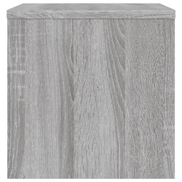 Nachttische 2 Stk. Grau Sonoma 40x30x30 cm Holzwerkstoff