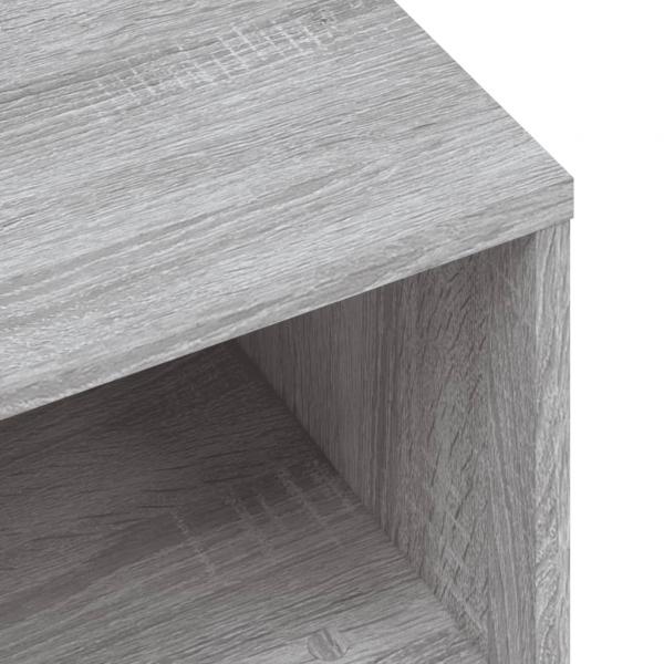 Nachttische 2 Stk. Grau Sonoma 40x30x30 cm Holzwerkstoff