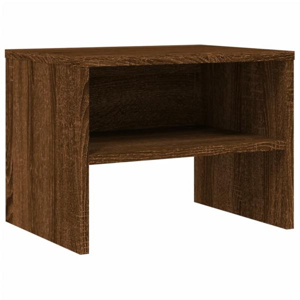 Nachttische 2 Stk. Braun Eichen-Optik 40x30x30 cm Holzwerkstoff