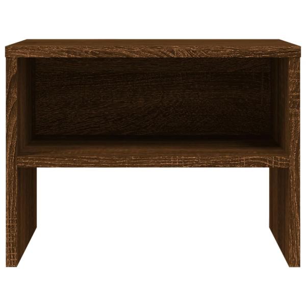 Nachttische 2 Stk. Braun Eichen-Optik 40x30x30 cm Holzwerkstoff