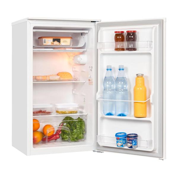 Exquisit KS116-0-041E Kühlschrank, 48cm breit, 90 L, LED-Beleuchtung, weiß